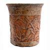 Maya Relief-Carved Pottery Cylinder Vessel depicting Hero Twin and Underworld Creatures