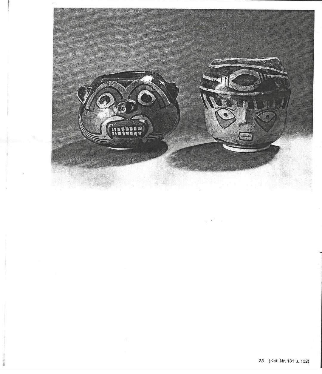Nazca polychrome effigy bowl, published illustration from 1962 British Museum catalog
