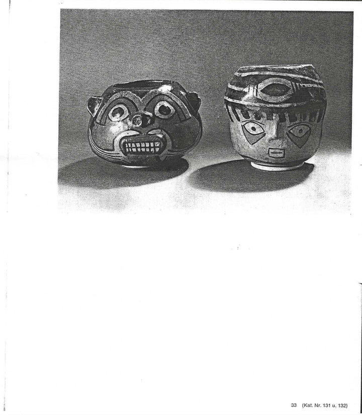 Nazca polychrome effigy bowl, published illustration from 1962 British Museum catalog