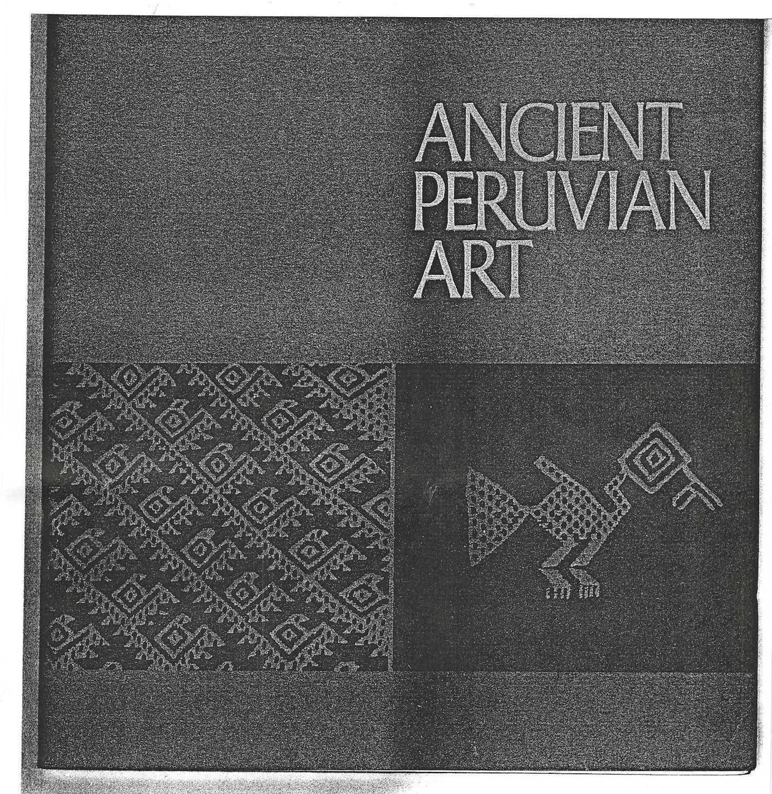 Nazca effigy bowl, 1972 Münster Sammlung Kemper catalog page reference