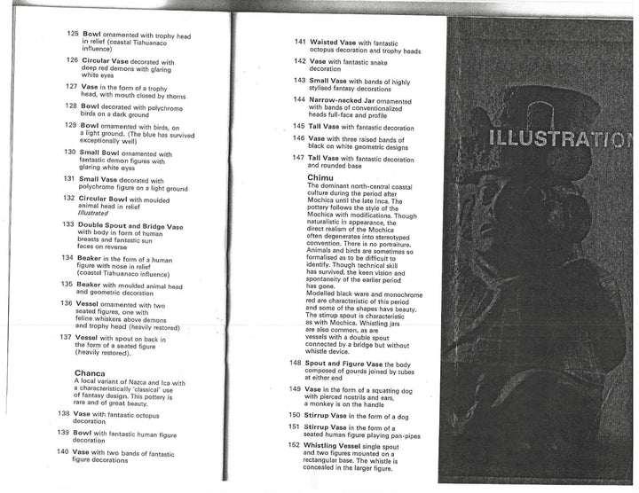 Nazca effigy bowl, published catalog view, 1972 Landesmuseum Münster exhibition