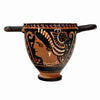 Apulian red-figure skyphos with profile Lady of Fashion, side A view, Magna Graecia ca. 340–320 BCE