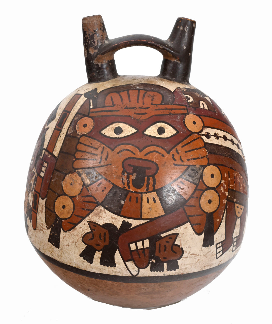 Nazca (Nasca) Polychrome Pottery Globular Vessel
