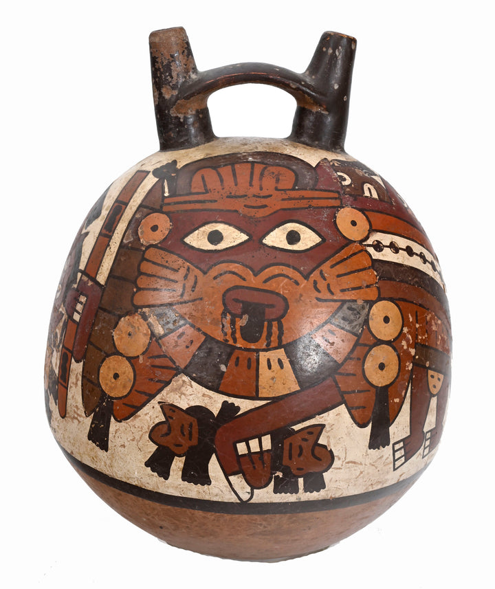 Nazca (Nasca) Polychrome Pottery Globular Vessel