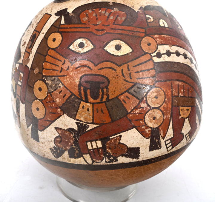 Nazca (Nasca) Polychrome Pottery Globular Vessel