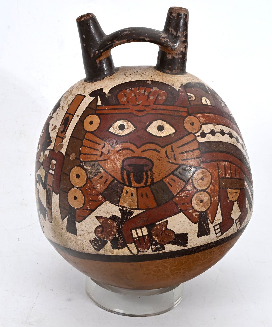 Nazca (Nasca) Polychrome Pottery Globular Vessel