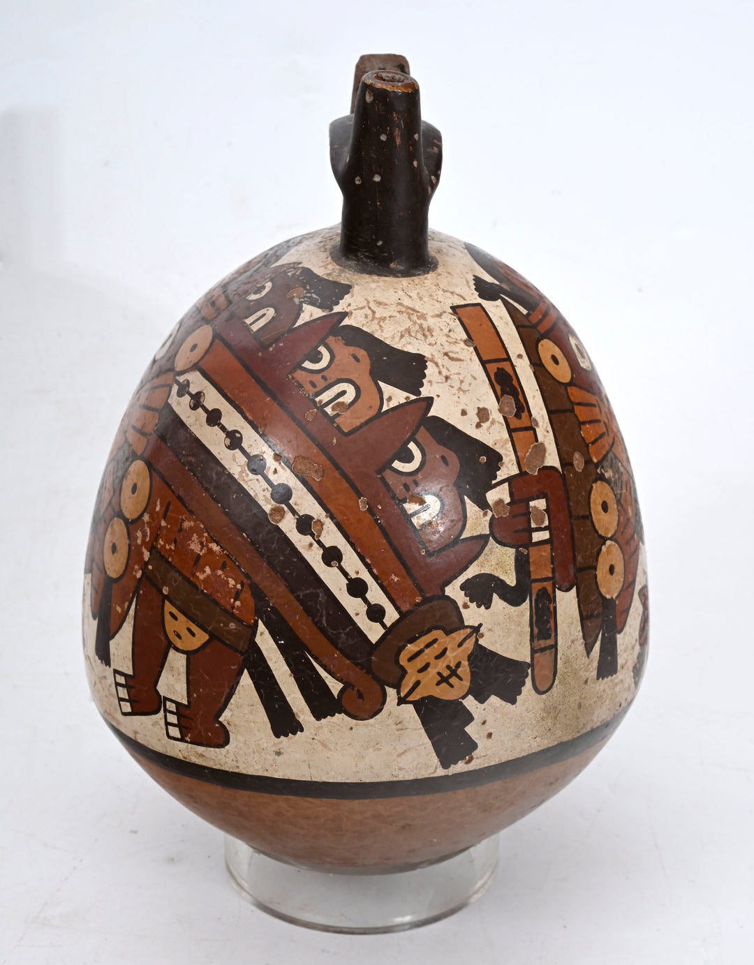 Nazca (Nasca) Polychrome Pottery Globular Vessel