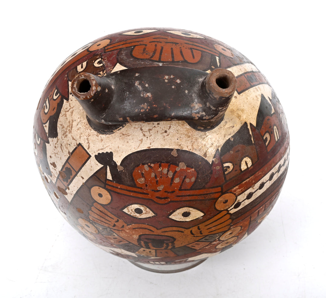 Nazca (Nasca) Polychrome Pottery Globular Vessel