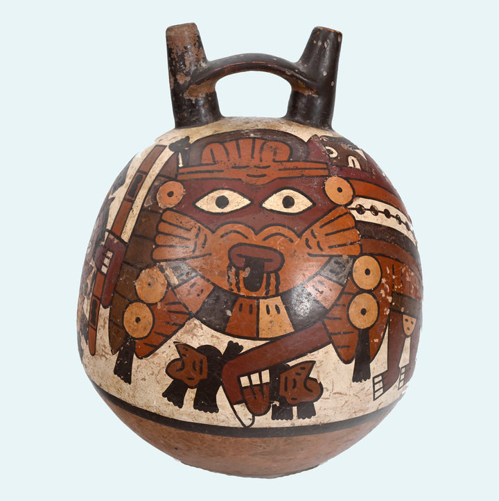 Nazca (Nasca) Polychrome Pottery Globular Vessel