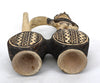 Chancay Double-Chambered Whistling Vessel with Standing Figure