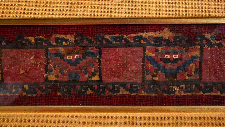 Huari (Wari) Tapestry Textile Band with Stylized Figures