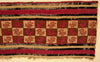 Chimu Textile Panel with Checkerboard of Stylized Avian