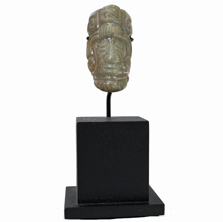 Maya Jade Face Pendant of Maize God