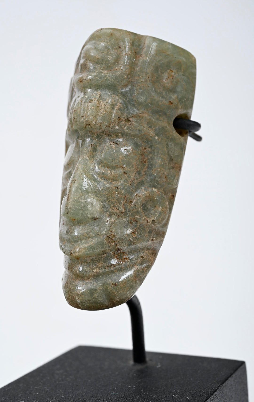 Maya Jade Face Pendant of Maize God
