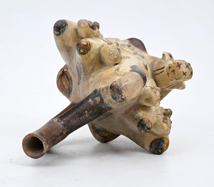 Moche Mountain Sacrifice Scene Stirrup-Spout Vessel
