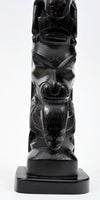 Haida Argillite Model Totem Pole