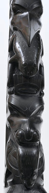 Haida Argillite Model Totem Pole