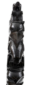 Haida Argillite Model Totem Pole