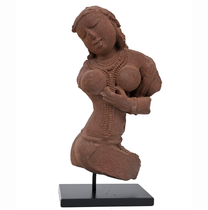 Central Indian Sandstone Torso of a Celestial Beauty