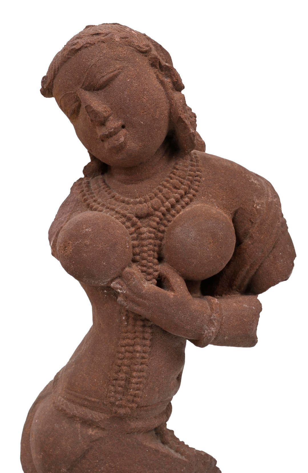 Central Indian Sandstone Torso of a Celestial Beauty
