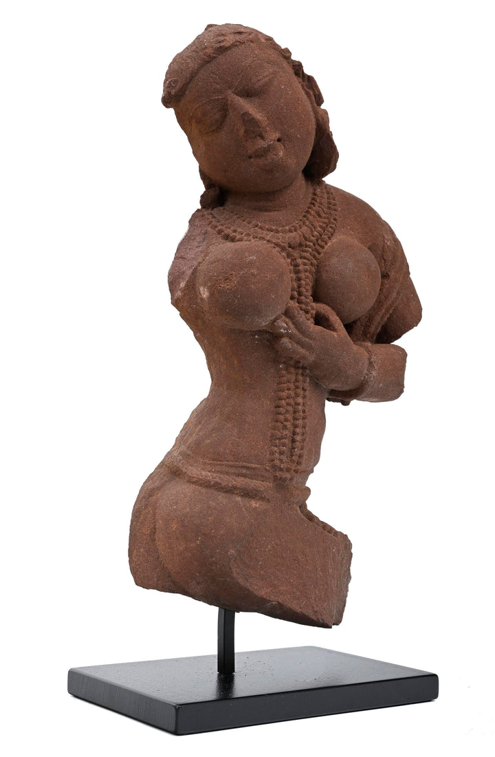 Central Indian Sandstone Torso of a Celestial Beauty