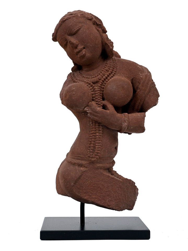Central Indian Sandstone Torso of a Celestial Beauty