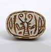 Egyptian Tan Steatite Scarab for Protection