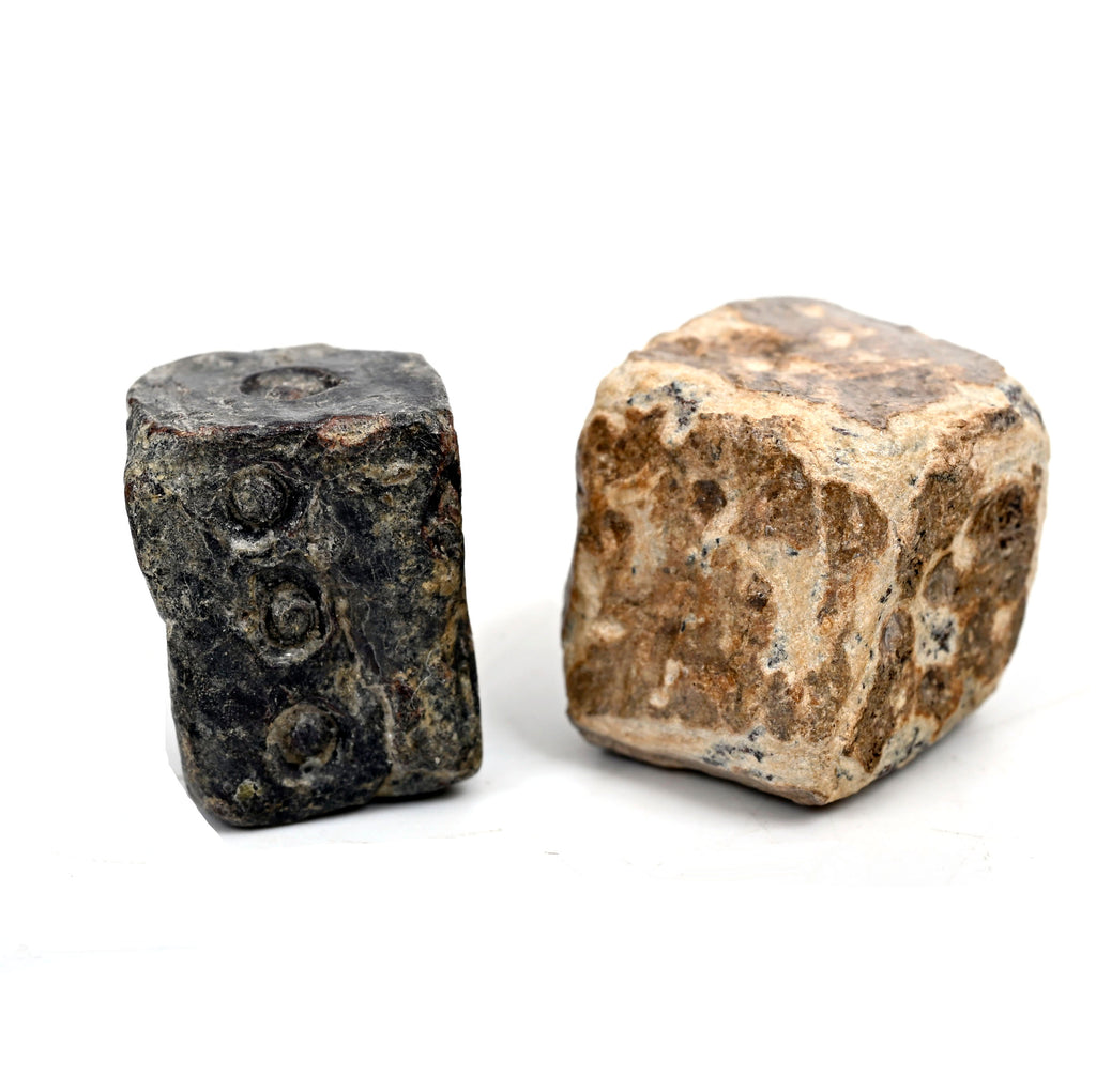 Pair of Ancient Roman Lead Gaming Dice