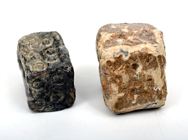Pair of Ancient Roman Lead Gaming Dice