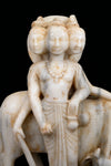 Indian Marble Statue of Dattatreya Trimurti