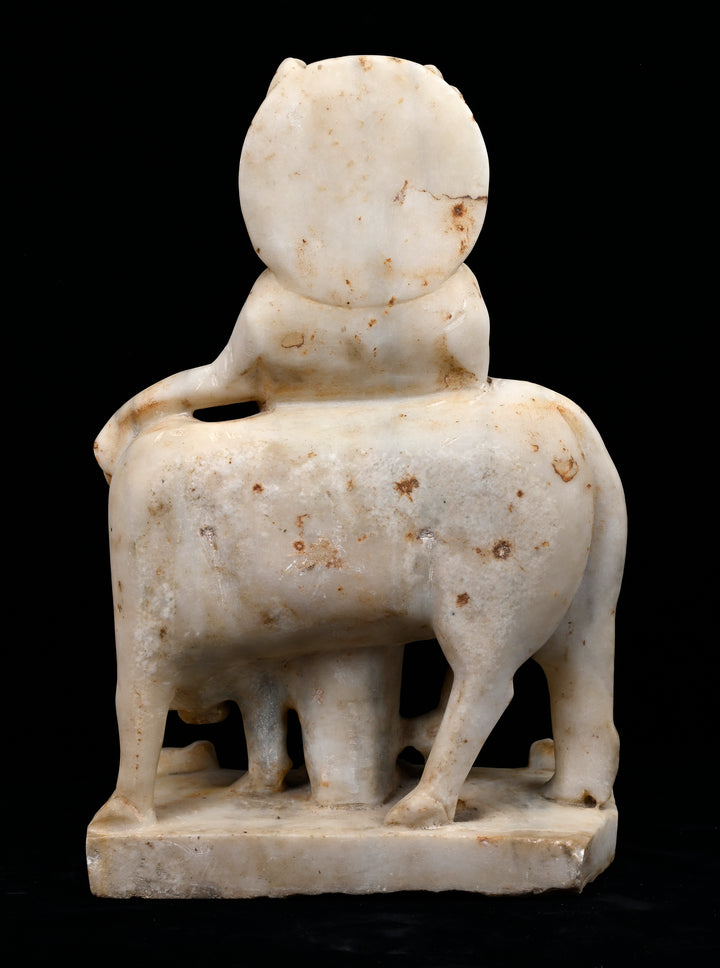 Indian Marble Statue of Dattatreya Trimurti