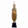 Lao Lan Xang Gilt Wood Standing Buddha