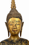 Lao Lan Xang Gilt Wood Standing Buddha