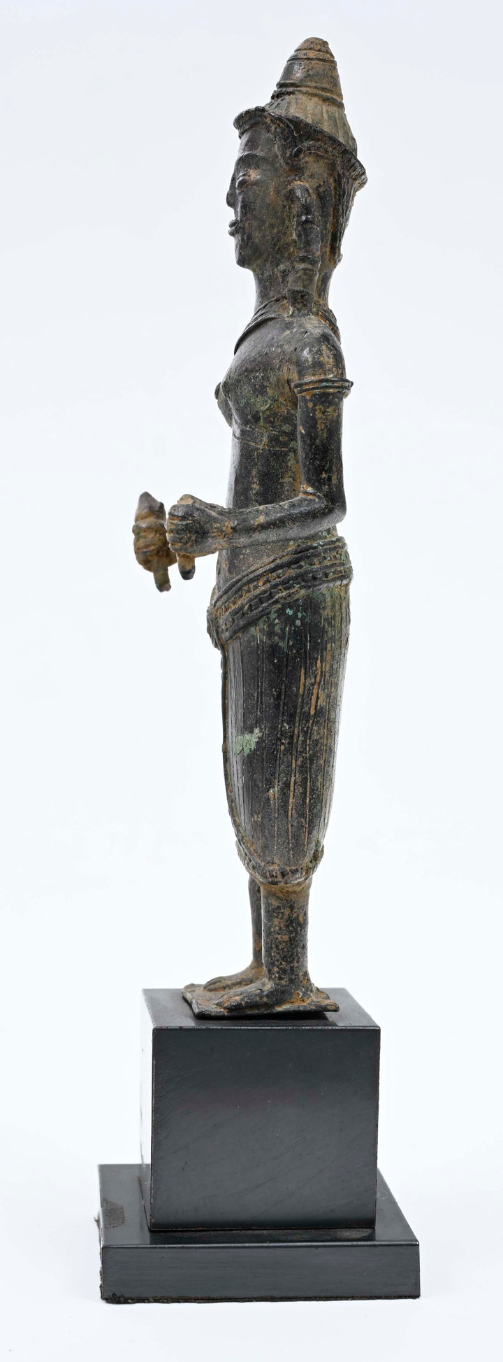Khmer Bronze Standing Figure of Uma (Parvati / Devi)