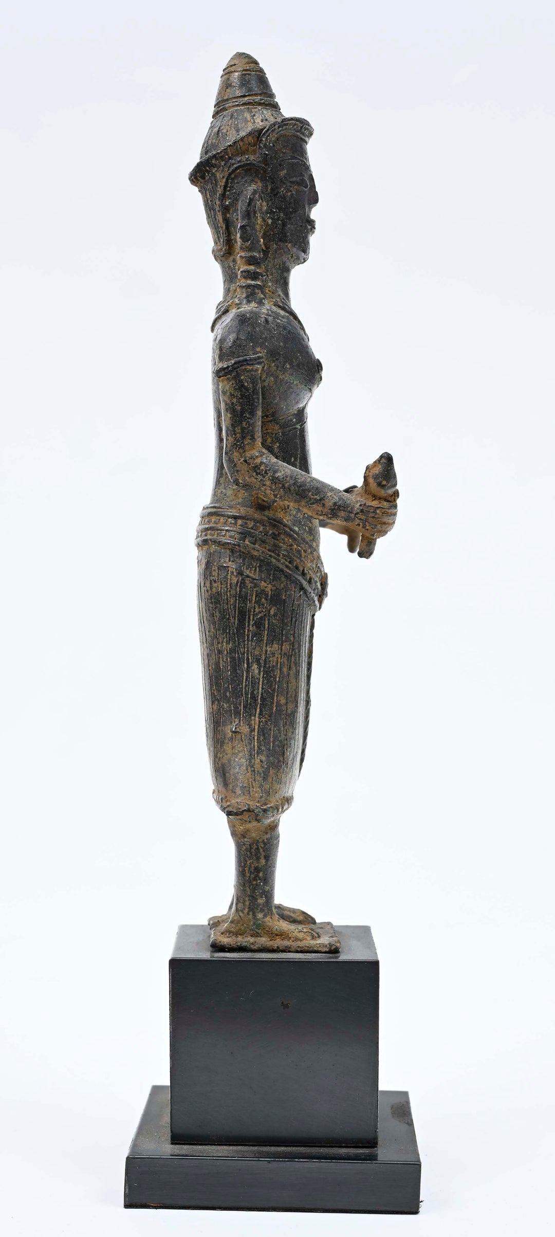 Khmer Bronze Standing Figure of Uma (Parvati / Devi)