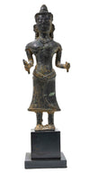 Khmer Bronze Standing Figure of Uma (Parvati / Devi)