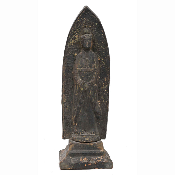 Chinese Archaistic Votive Stele of Guanyin / Bodhisattva