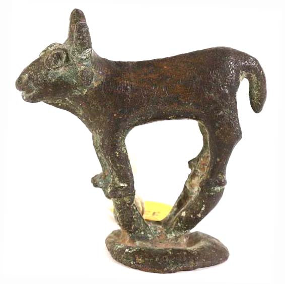 Near Eastern Bronze Bull Finial