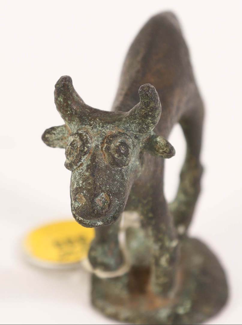 Near Eastern Bronze Bull Finial