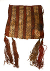 Inca Woven Textile Chuspa Coca Bag with Tassels