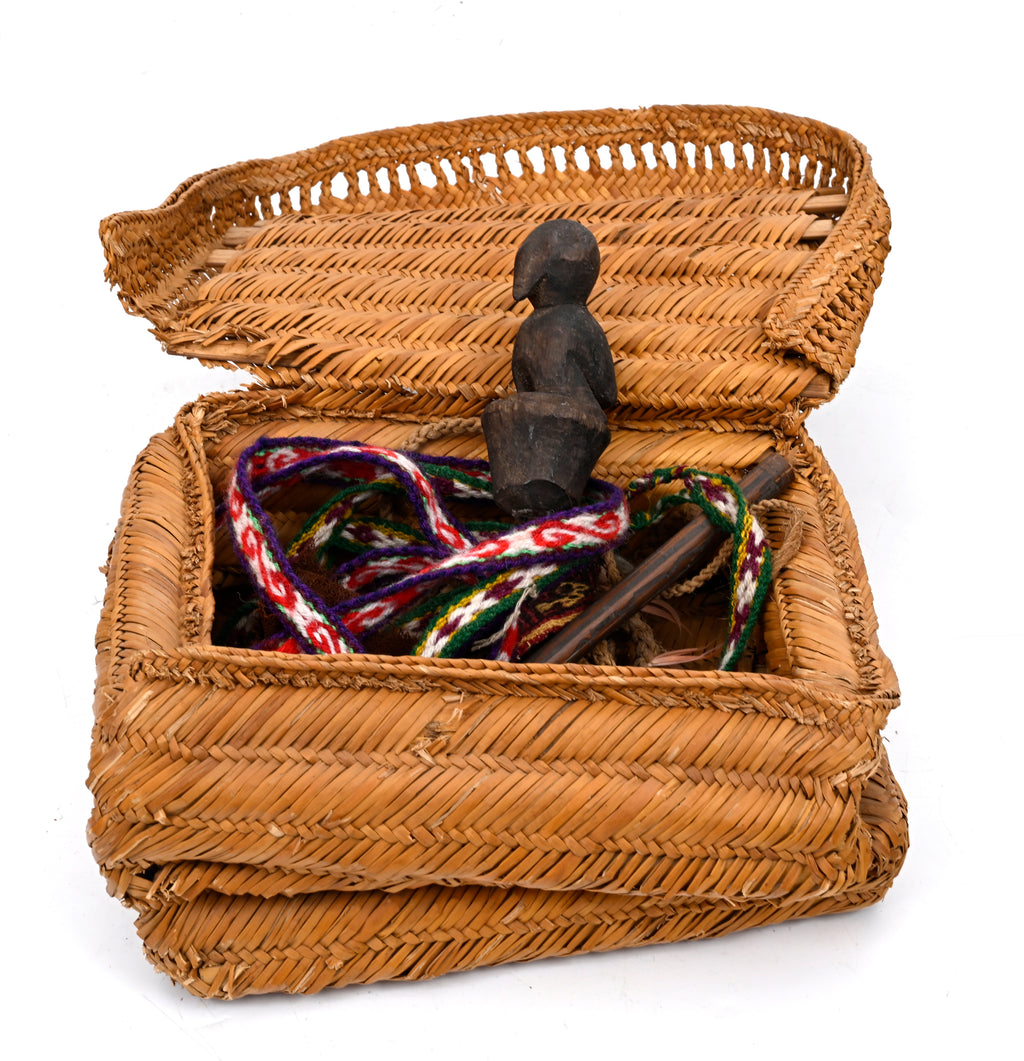 Chancay Coiled Reed Weaver's Basket