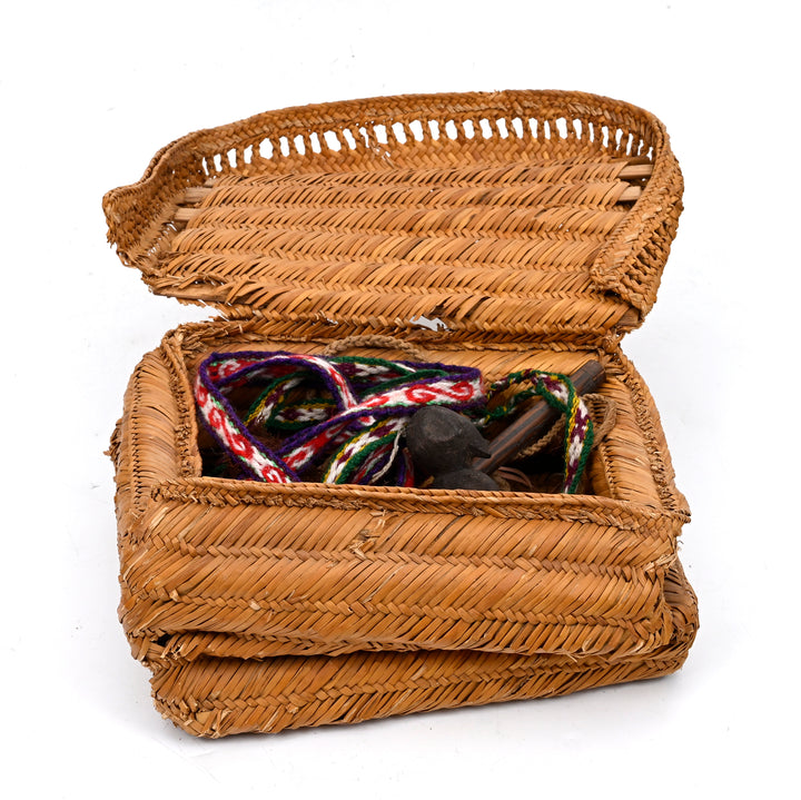 Chancay Coiled Reed Weaver's Basket