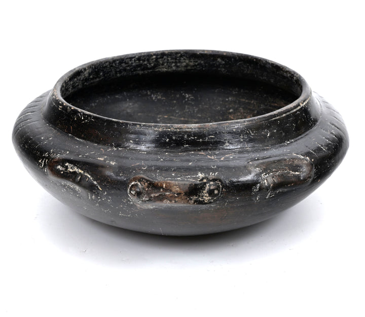 Colima Blackware Frog Effigy Bowl