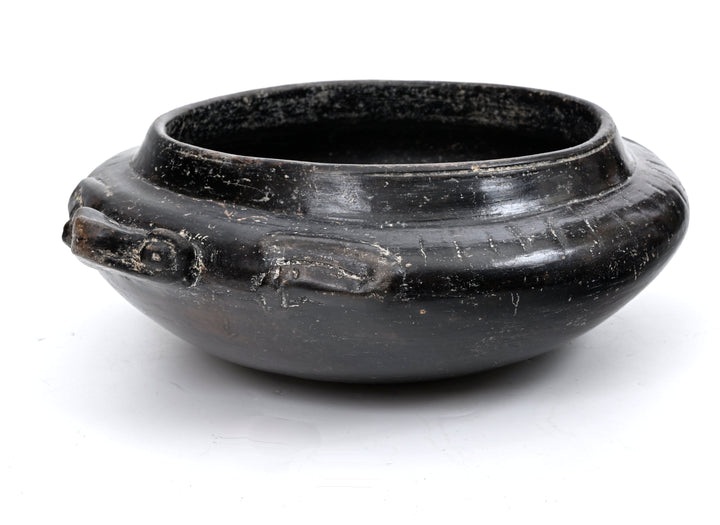 Colima Blackware Frog Effigy Bowl