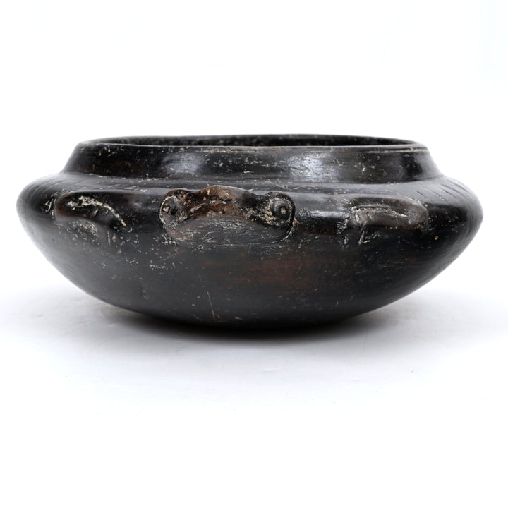 Colima Blackware Frog Effigy Bowl