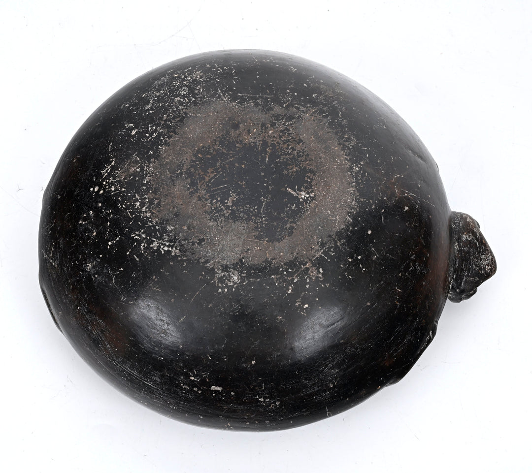 Colima Blackware Frog Effigy Bowl