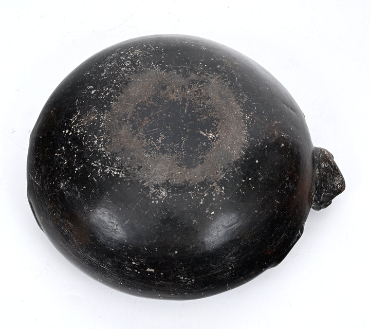 Colima Blackware Frog Effigy Bowl