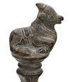South Indian Bronze Lamp Finial in the Form of a Caparisoned Nandi Bull