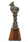 South Indian Bronze Lamp Finial in the Form of a Caparisoned Nandi Bull