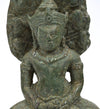 Khmer Bronze Buddha Muchalinda Sheltered by the Naga